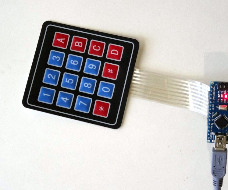 Arduino Nano: Matrix Keypad With Visuino
