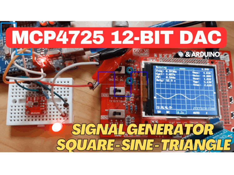 How To Use Mcp4725 12 Bit Digital To Analog Converter